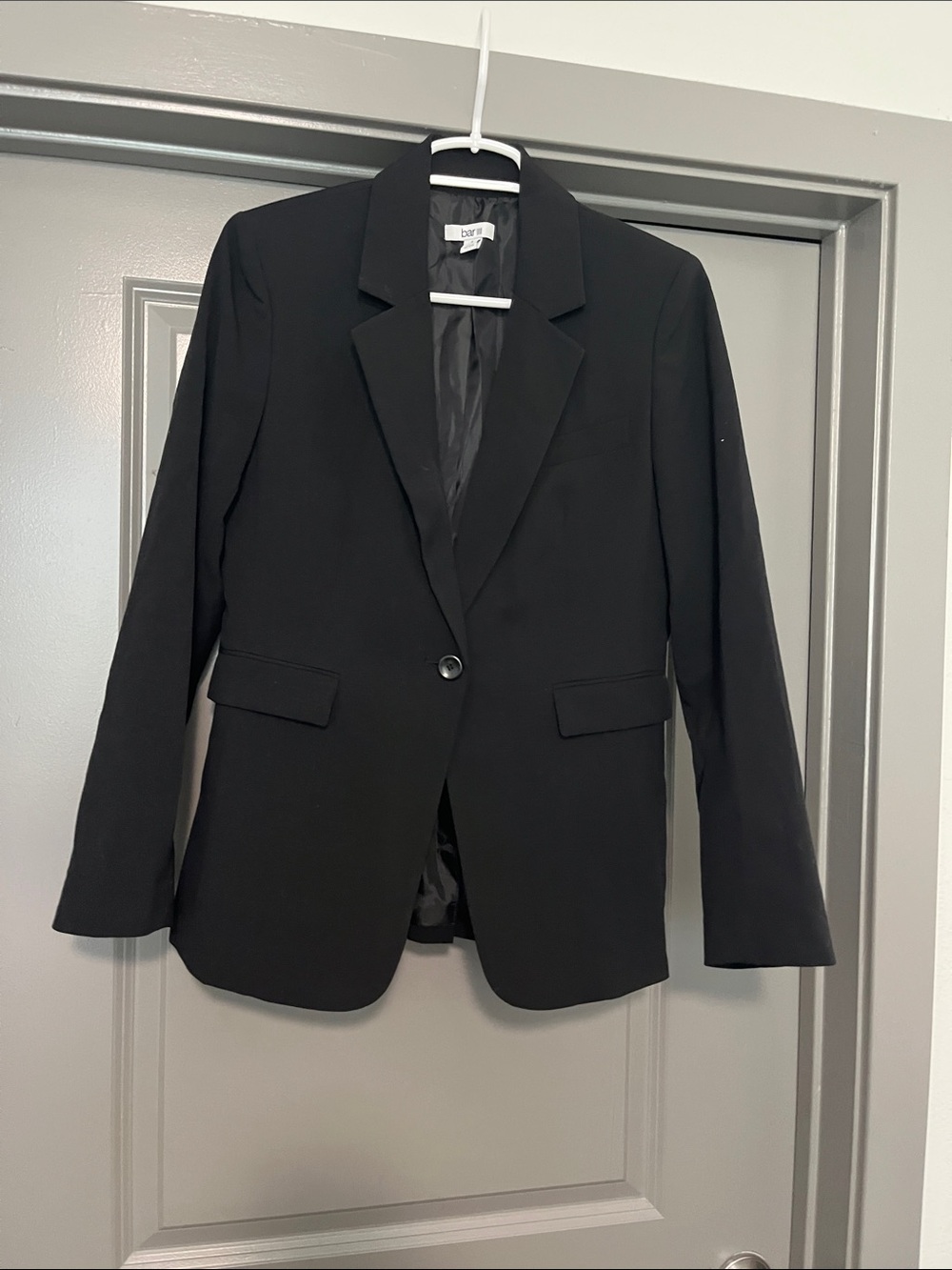Bar III Black Single-Button Blazer